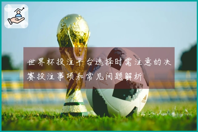 世界杯投注平台选择时需注意的决赛投注事项和常见问题解析